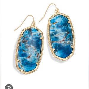 Kendra Scott Aqua Apatite Danielle Earrings